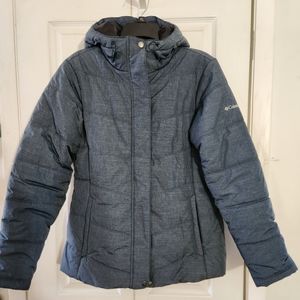 New Columbia Hooded Jacket Snow Ski Winter Puffer Adjusts